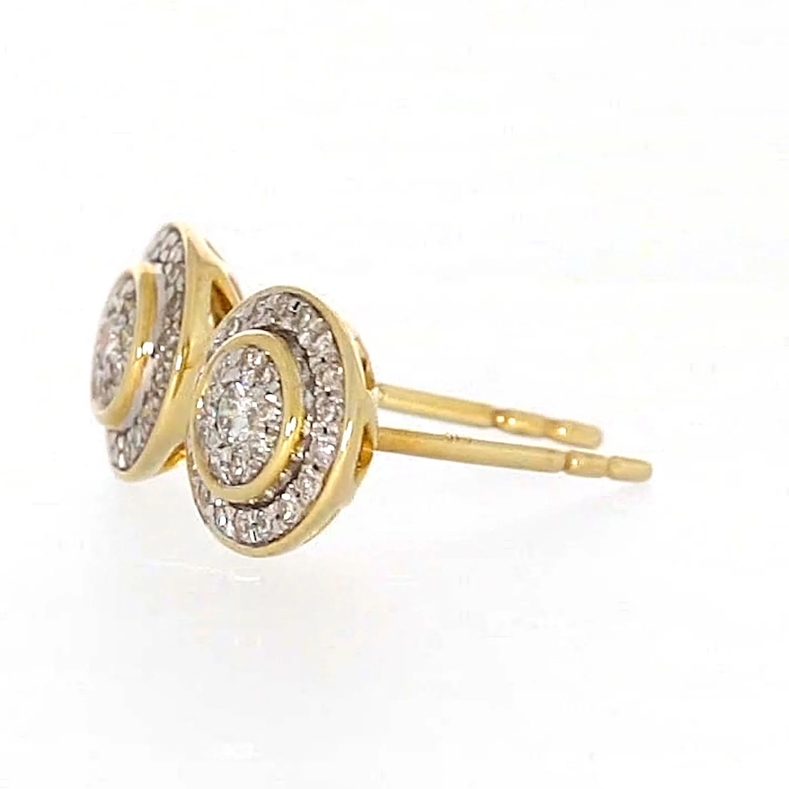 9ct Yellow Gold Round Brilliant Cut with 1/4 CARAT tw of Diamonds Stud Earrings - Image 19