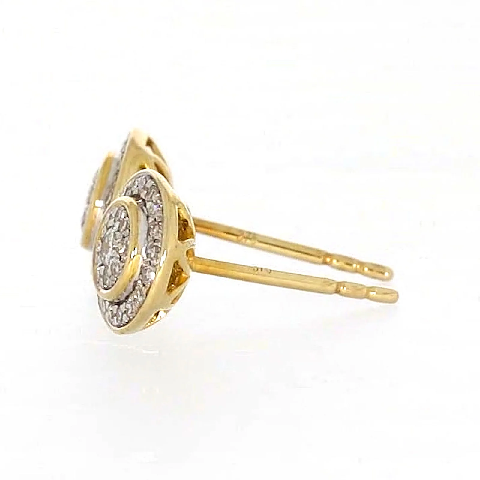 9ct Yellow Gold Round Brilliant Cut with 1/4 CARAT tw of Diamonds Stud Earrings - Image 22