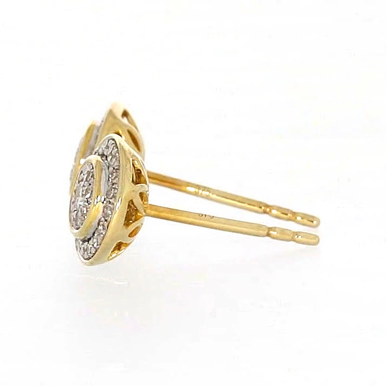 9ct Yellow Gold Round Brilliant Cut with 1/4 CARAT tw of Diamonds Stud Earrings - Image 23