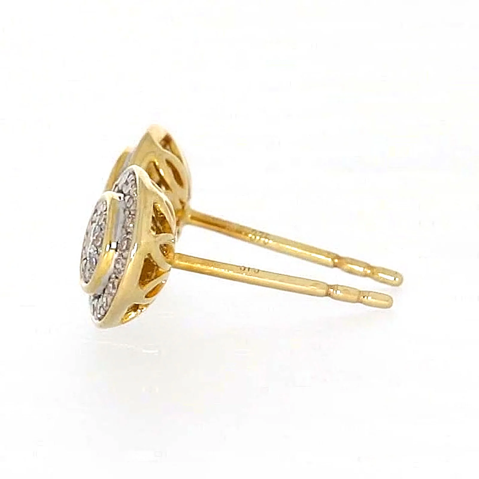 9ct Yellow Gold Round Brilliant Cut with 1/4 CARAT tw of Diamonds Stud Earrings - Image 24