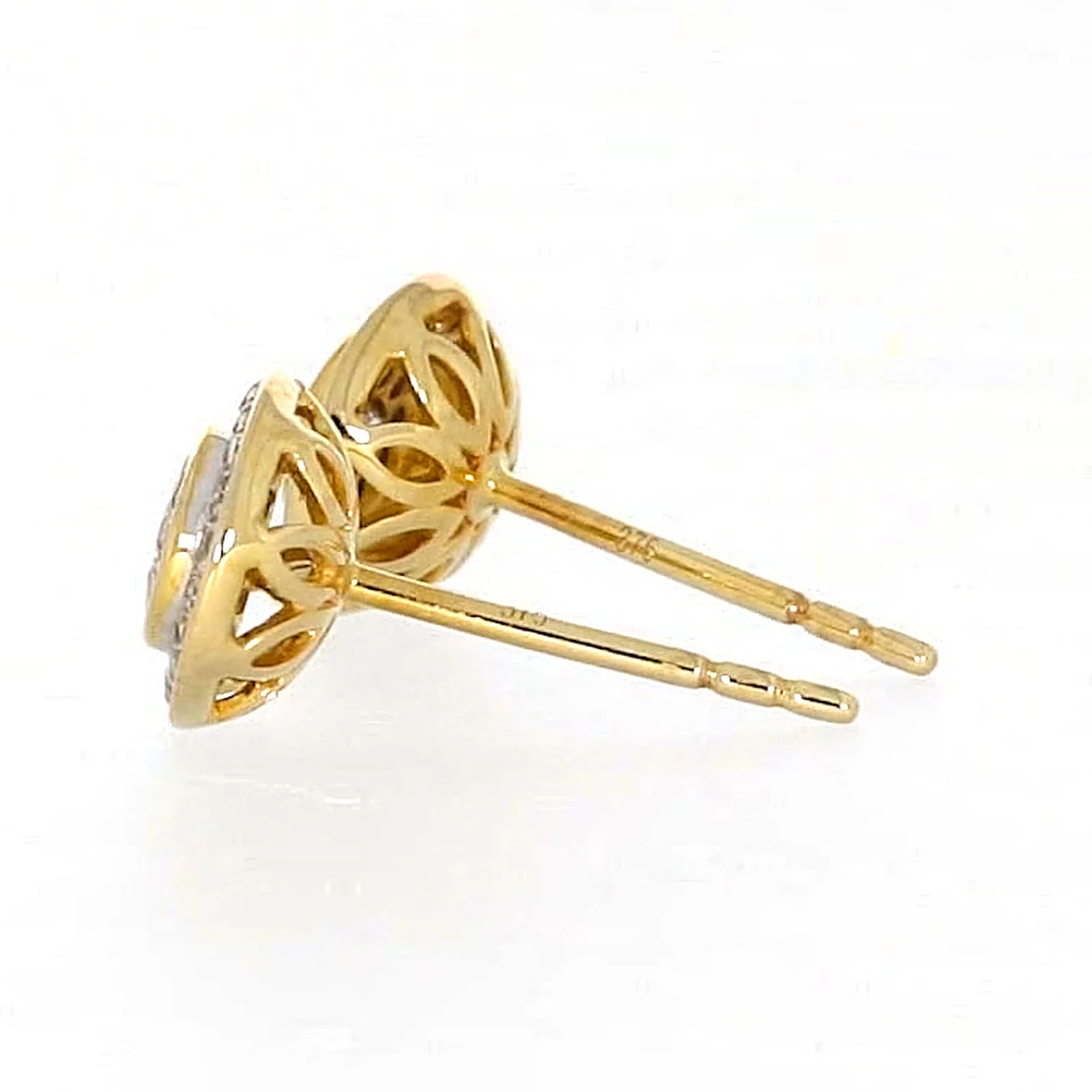 9ct Yellow Gold Round Brilliant Cut with 1/4 CARAT tw of Diamonds Stud Earrings - Image 27