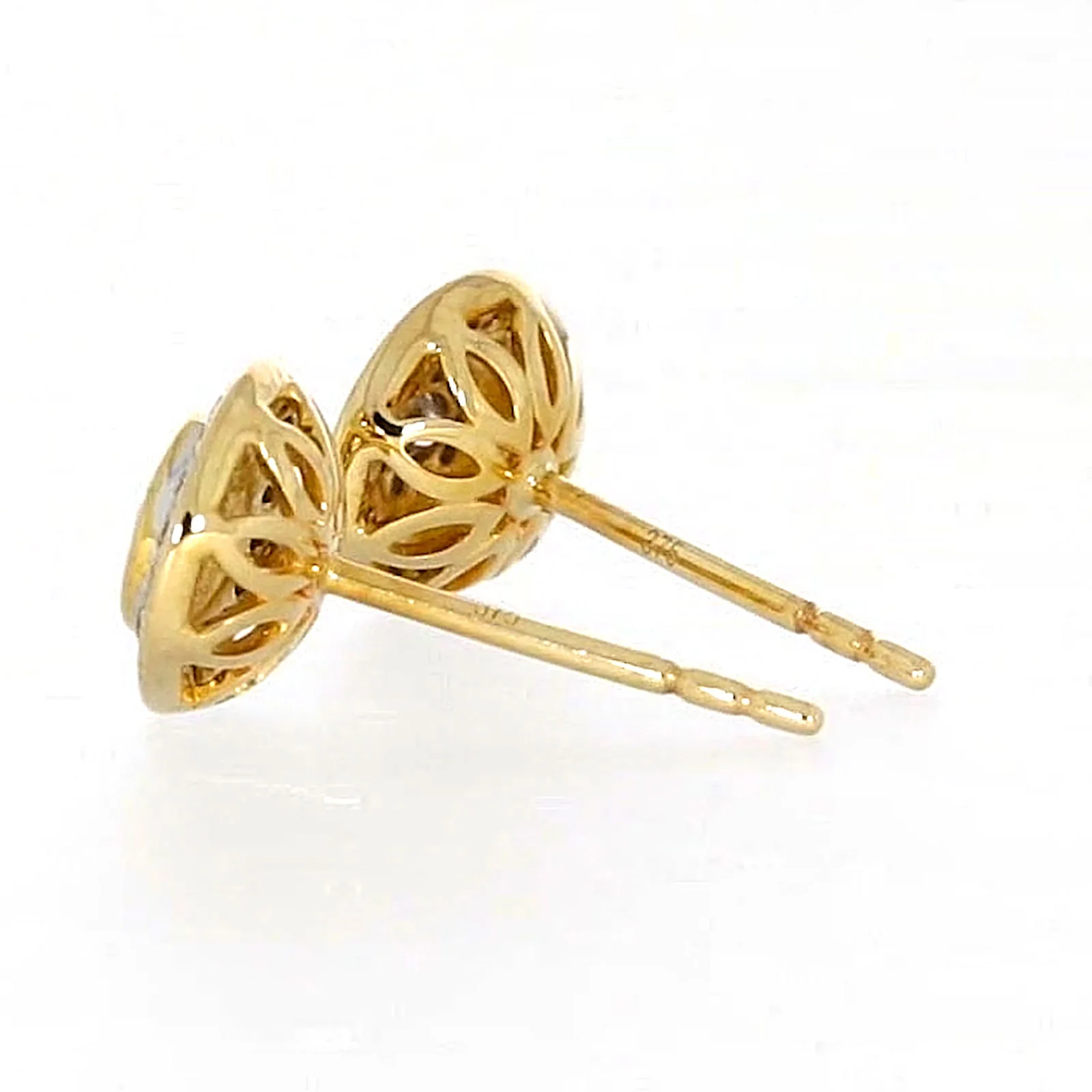9ct Yellow Gold Round Brilliant Cut with 1/4 CARAT tw of Diamonds Stud Earrings - Image 29