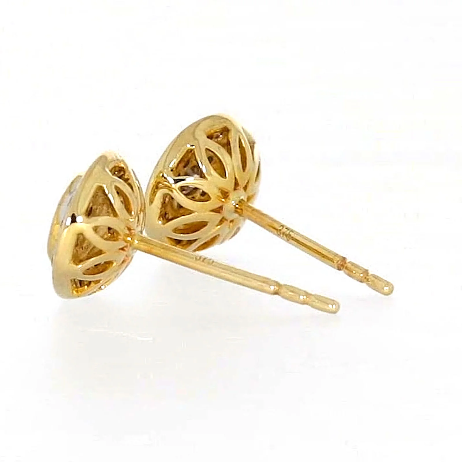 9ct Yellow Gold Round Brilliant Cut with 1/4 CARAT tw of Diamonds Stud Earrings - Image 30