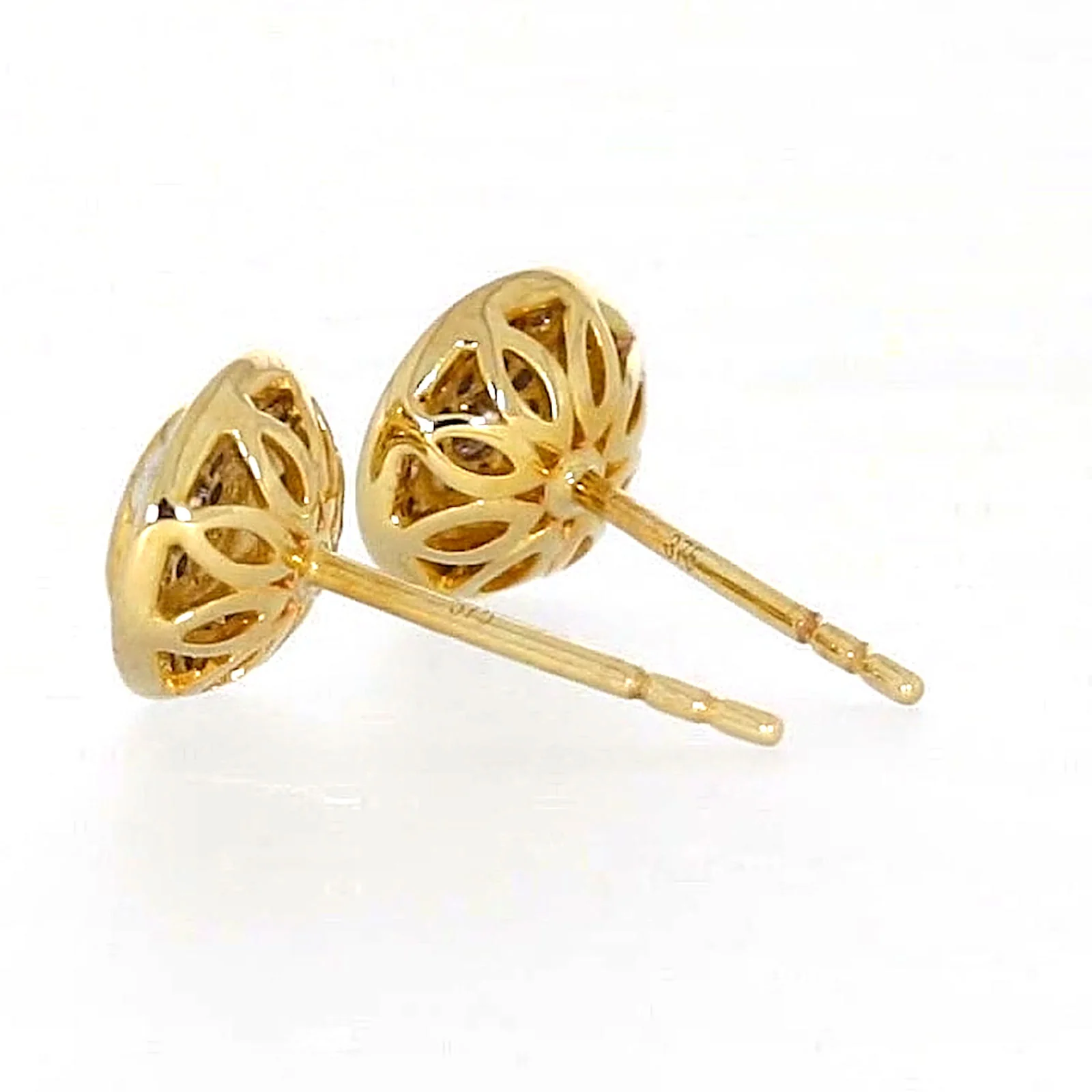 9ct Yellow Gold Round Brilliant Cut with 1/4 CARAT tw of Diamonds Stud Earrings - Image 31