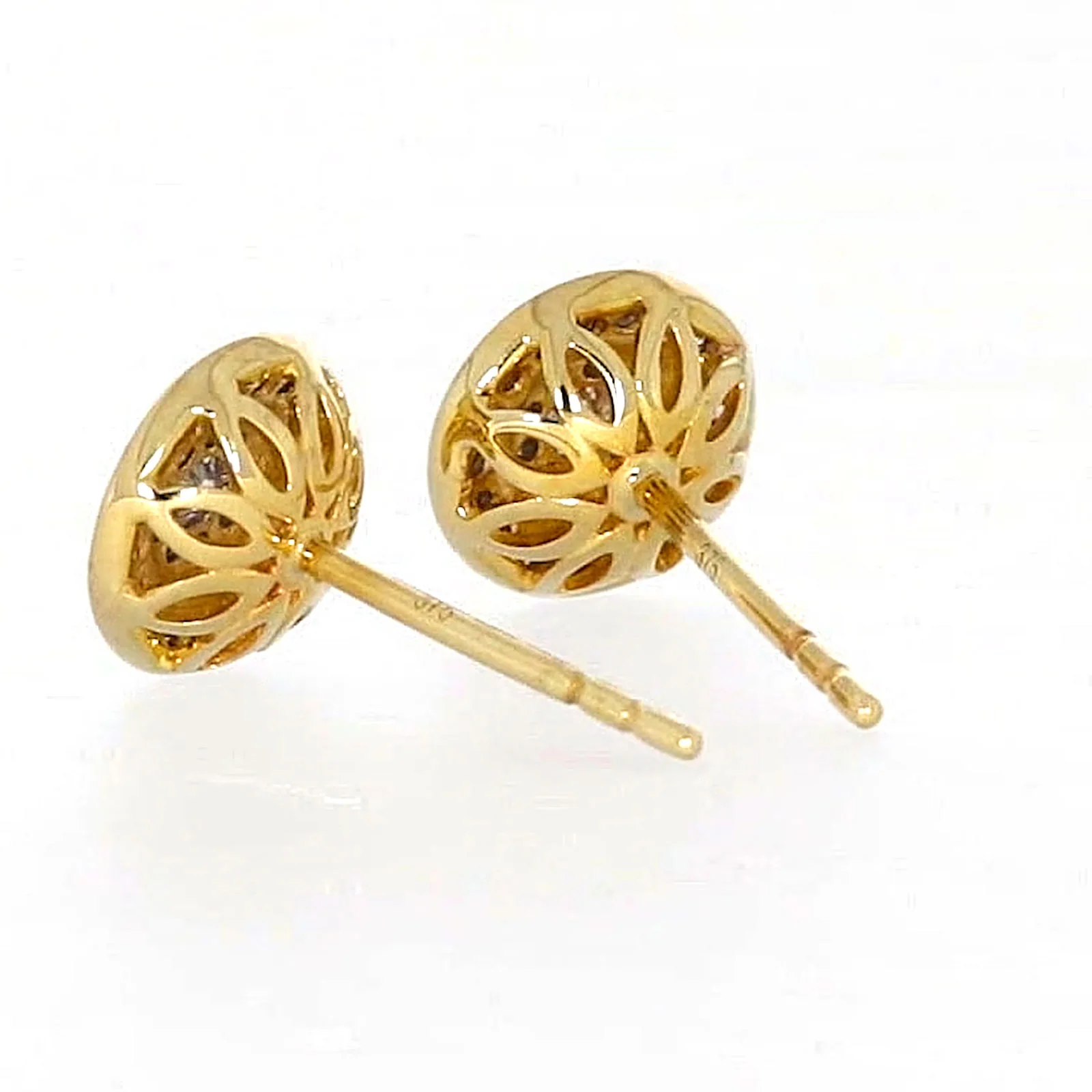 9ct Yellow Gold Round Brilliant Cut with 1/4 CARAT tw of Diamonds Stud Earrings - Image 34