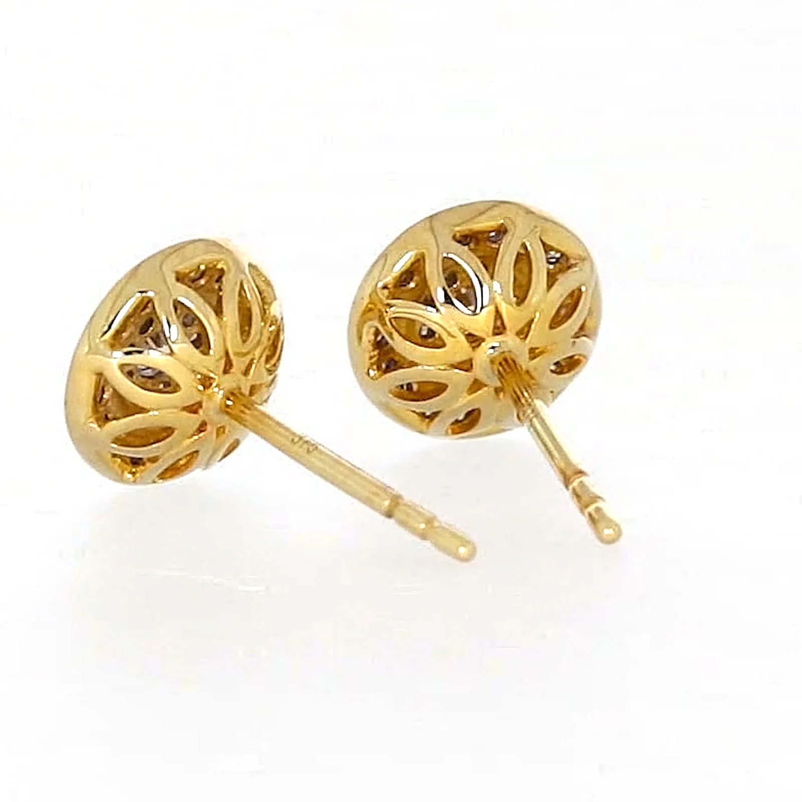 9ct Yellow Gold Round Brilliant Cut with 1/4 CARAT tw of Diamonds Stud Earrings - Image 36