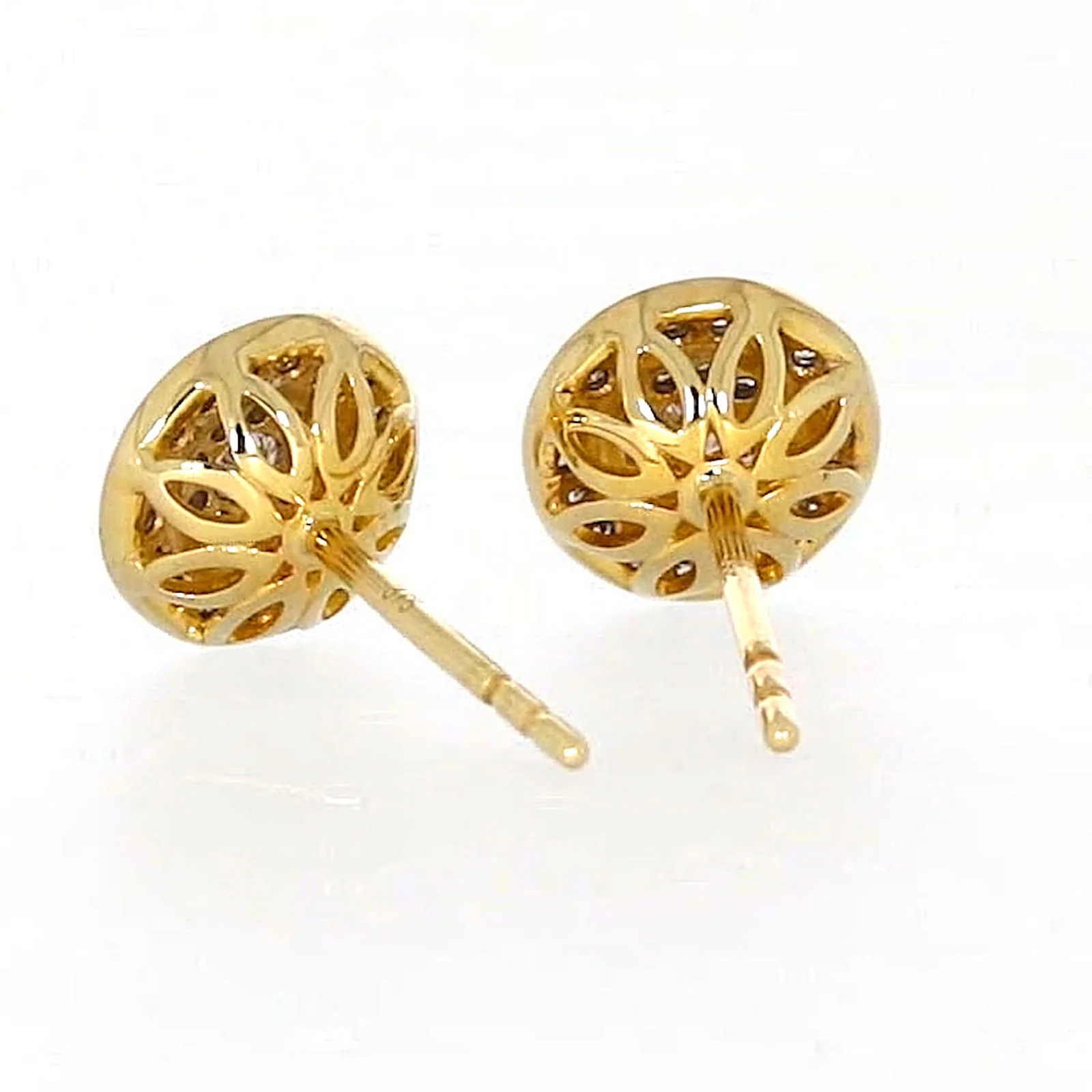 9ct Yellow Gold Round Brilliant Cut with 1/4 CARAT tw of Diamonds Stud Earrings - Image 38
