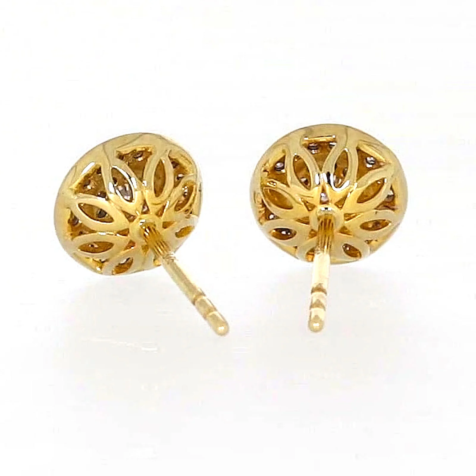 9ct Yellow Gold Round Brilliant Cut with 1/4 CARAT tw of Diamonds Stud Earrings - Image 40