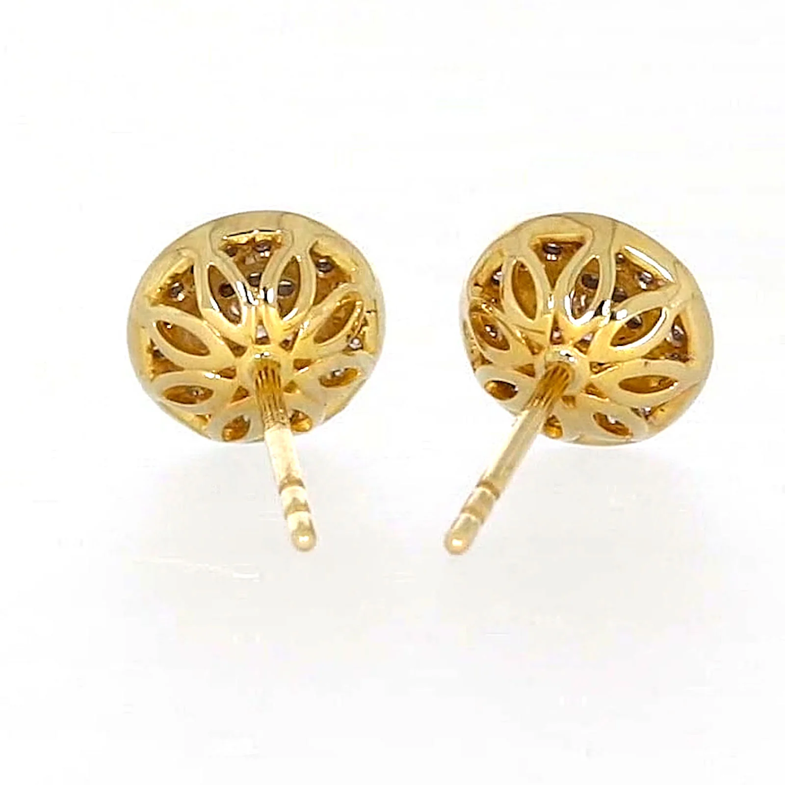 9ct Yellow Gold Round Brilliant Cut with 1/4 CARAT tw of Diamonds Stud Earrings - Image 43