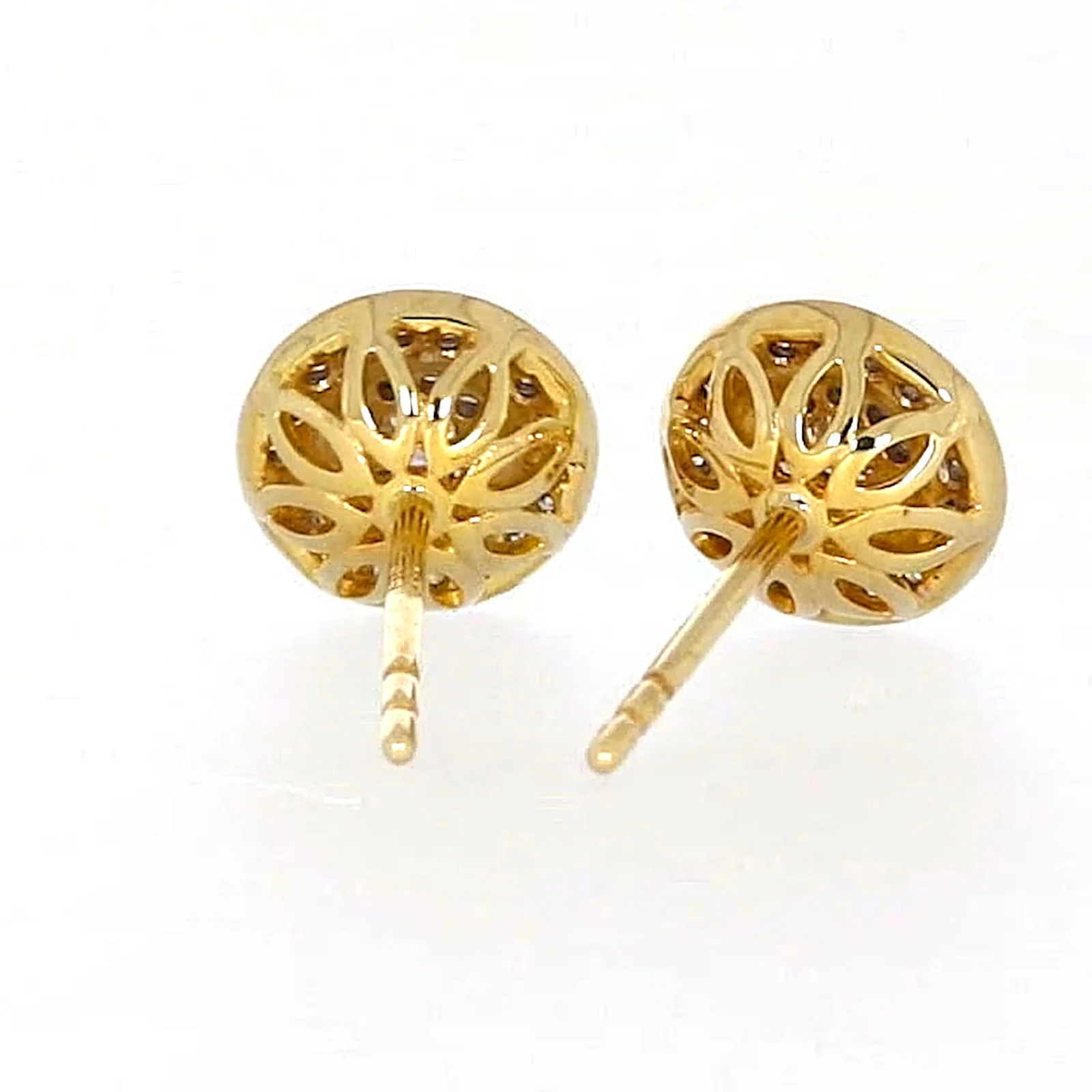 9ct Yellow Gold Round Brilliant Cut with 1/4 CARAT tw of Diamonds Stud Earrings - Image 44