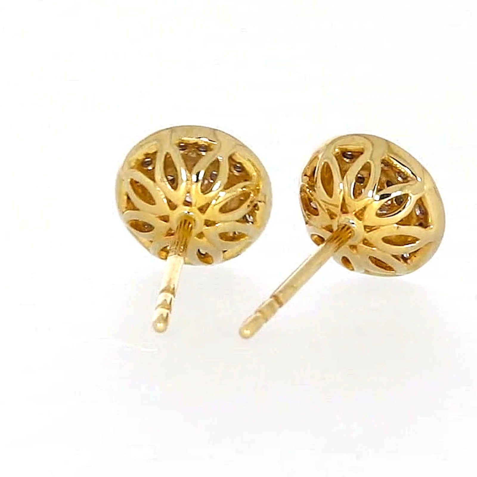 9ct Yellow Gold Round Brilliant Cut with 1/4 CARAT tw of Diamonds Stud Earrings - Image 45