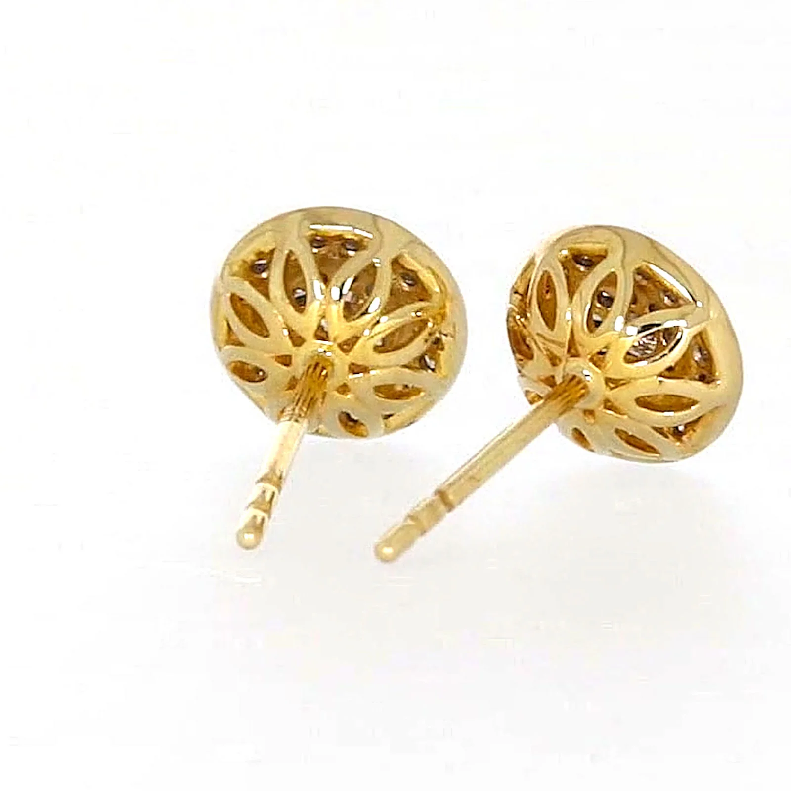 9ct Yellow Gold Round Brilliant Cut with 1/4 CARAT tw of Diamonds Stud Earrings - Image 46
