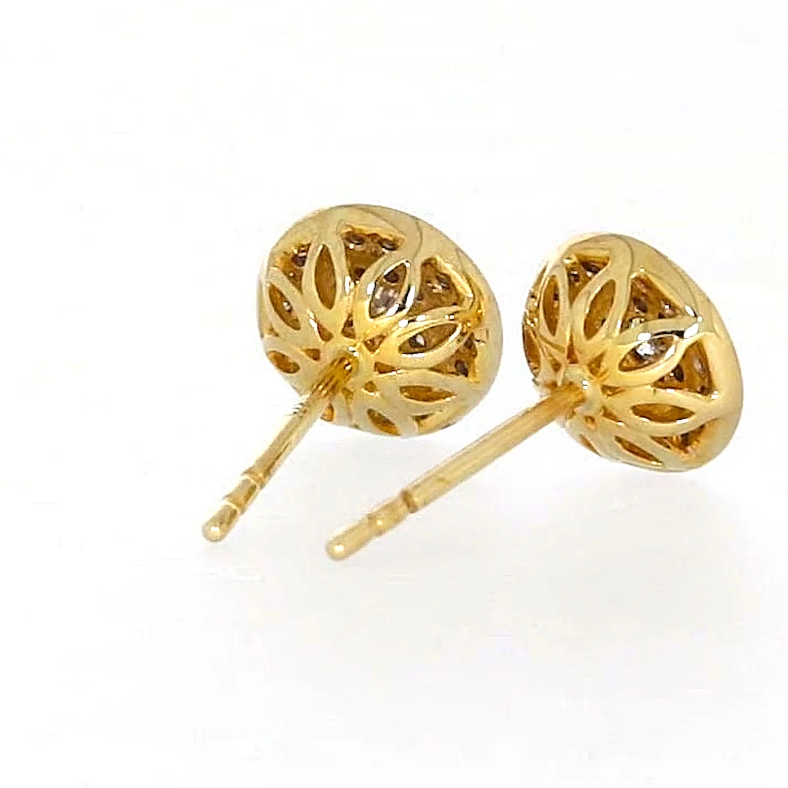 9ct Yellow Gold Round Brilliant Cut with 1/4 CARAT tw of Diamonds Stud Earrings - Image 48