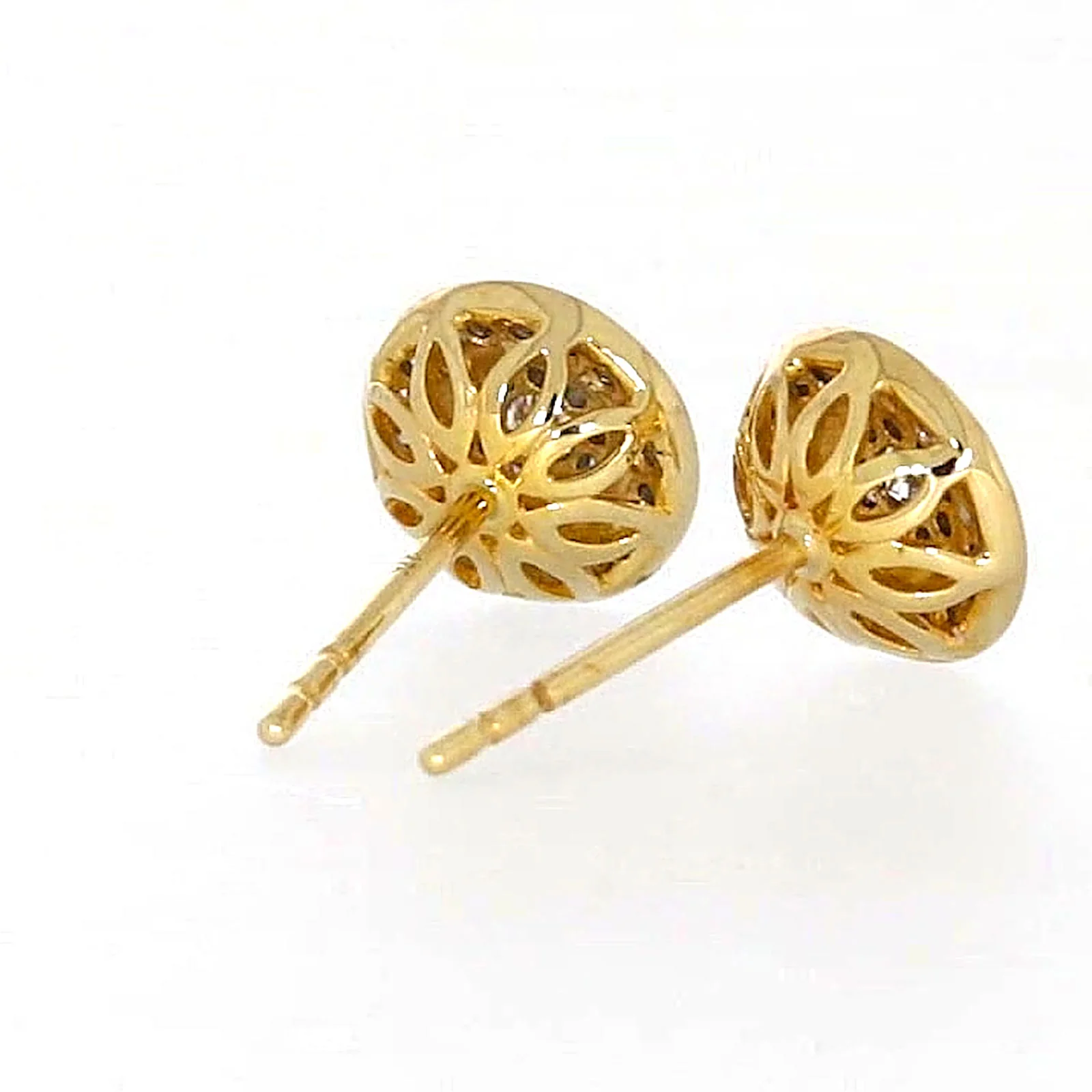9ct Yellow Gold Round Brilliant Cut with 1/4 CARAT tw of Diamonds Stud Earrings - Image 49