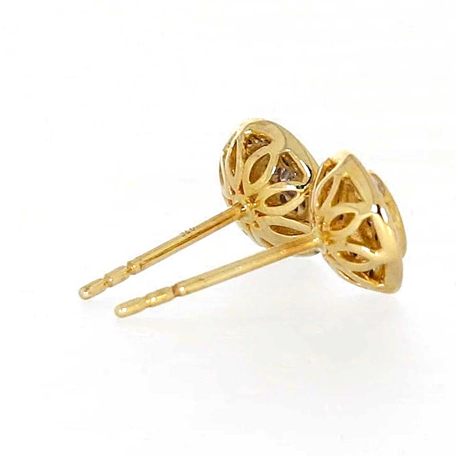 9ct Yellow Gold Round Brilliant Cut with 1/4 CARAT tw of Diamonds Stud Earrings - Image 54