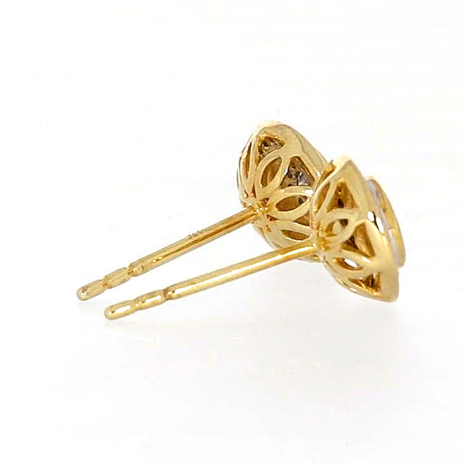 9ct Yellow Gold Round Brilliant Cut with 1/4 CARAT tw of Diamonds Stud Earrings - Image 55