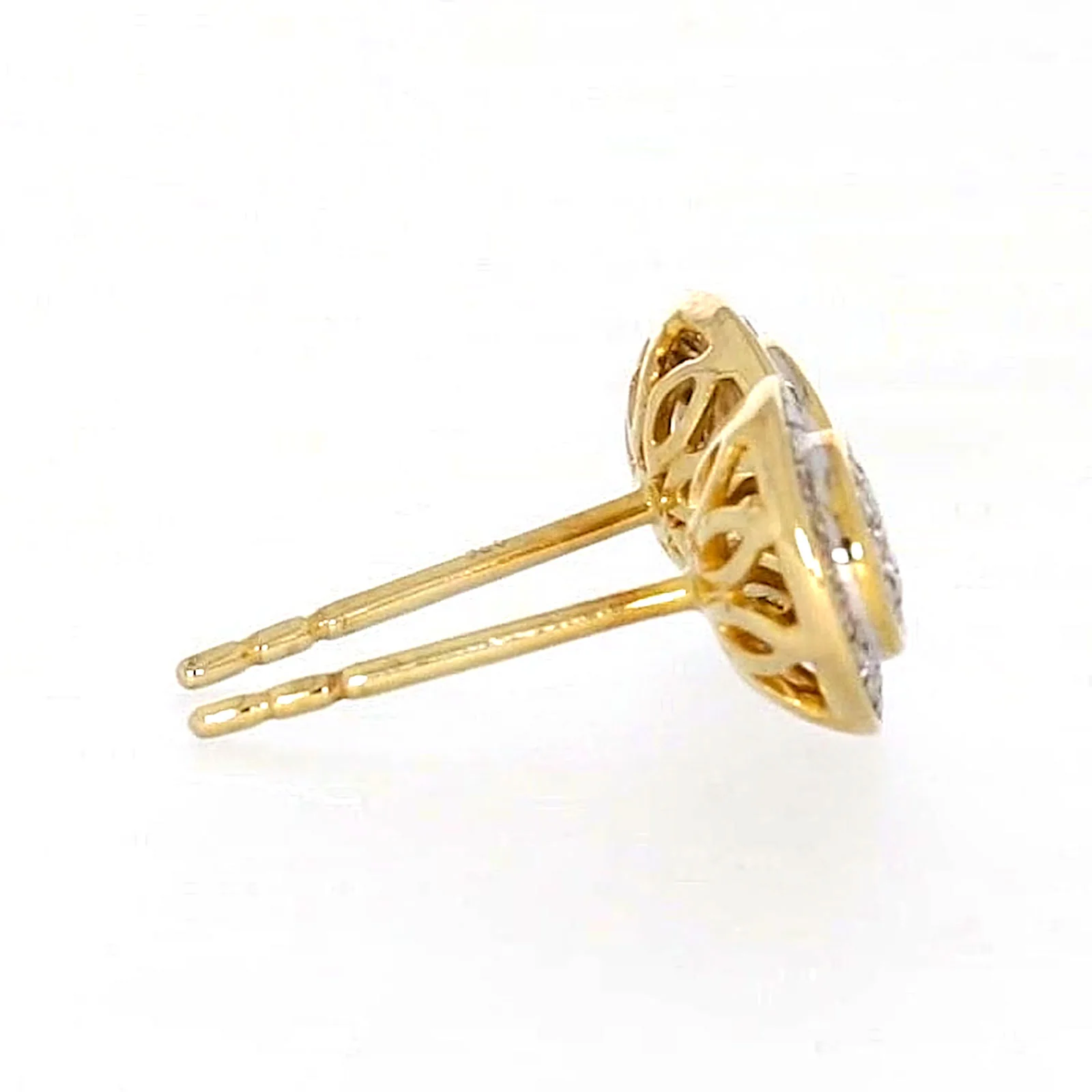 9ct Yellow Gold Round Brilliant Cut with 1/4 CARAT tw of Diamonds Stud Earrings - Image 58