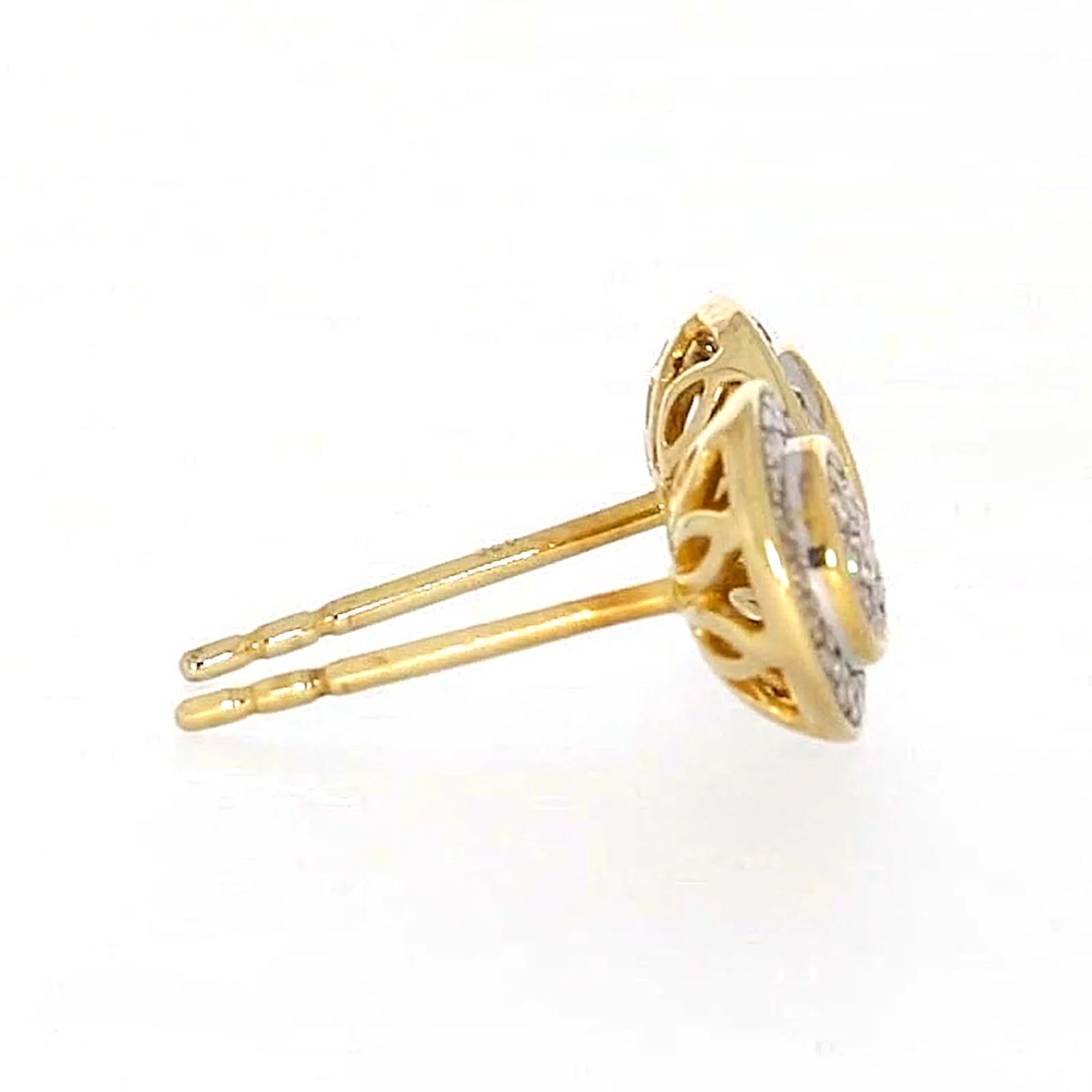 9ct Yellow Gold Round Brilliant Cut with 1/4 CARAT tw of Diamonds Stud Earrings - Image 59