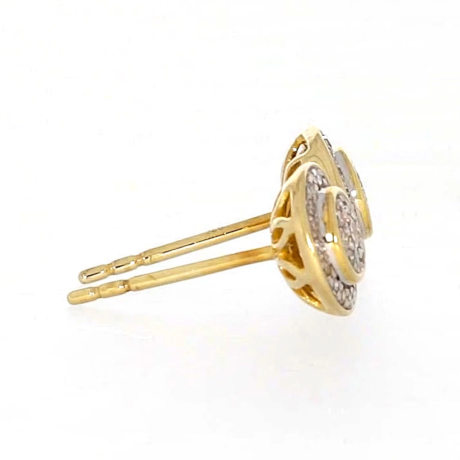 9ct Yellow Gold Round Brilliant Cut with 1/4 CARAT tw of Diamonds Stud Earrings - Image 60