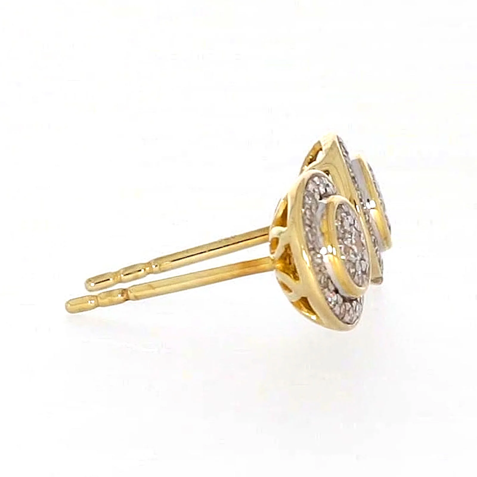 9ct Yellow Gold Round Brilliant Cut with 1/4 CARAT tw of Diamonds Stud Earrings - Image 61