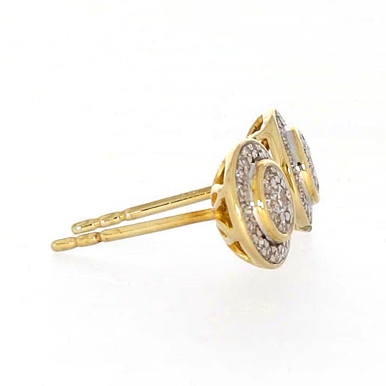 9ct Yellow Gold Round Brilliant Cut with 1/4 CARAT tw of Diamonds Stud Earrings - Image 62