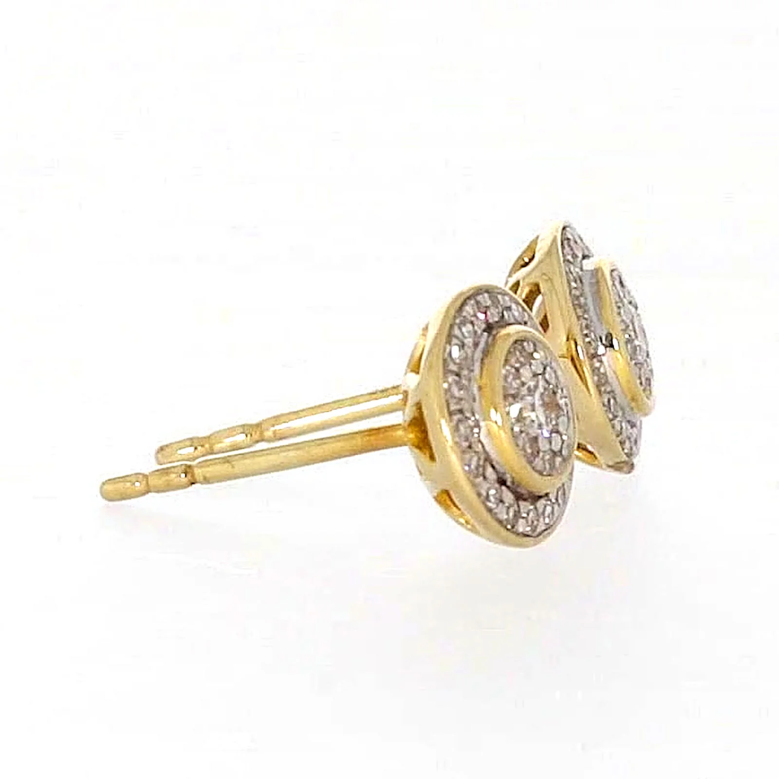 9ct Yellow Gold Round Brilliant Cut with 1/4 CARAT tw of Diamonds Stud Earrings - Image 63