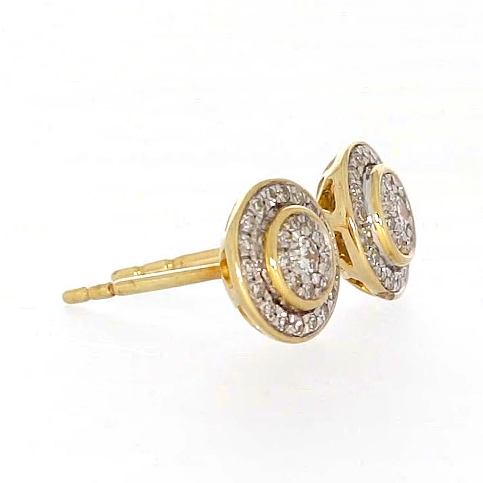 9ct Yellow Gold Round Brilliant Cut with 1/4 CARAT tw of Diamonds Stud Earrings - Image 65