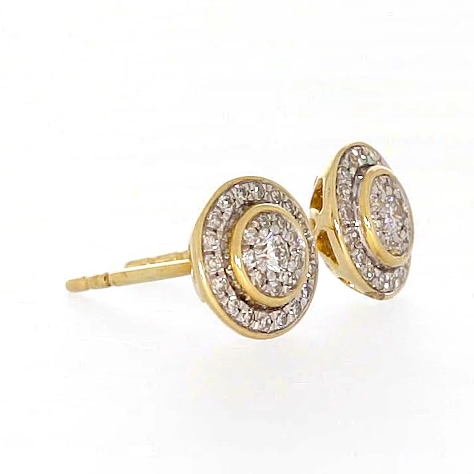 9ct Yellow Gold Round Brilliant Cut with 1/4 CARAT tw of Diamonds Stud Earrings - Image 67