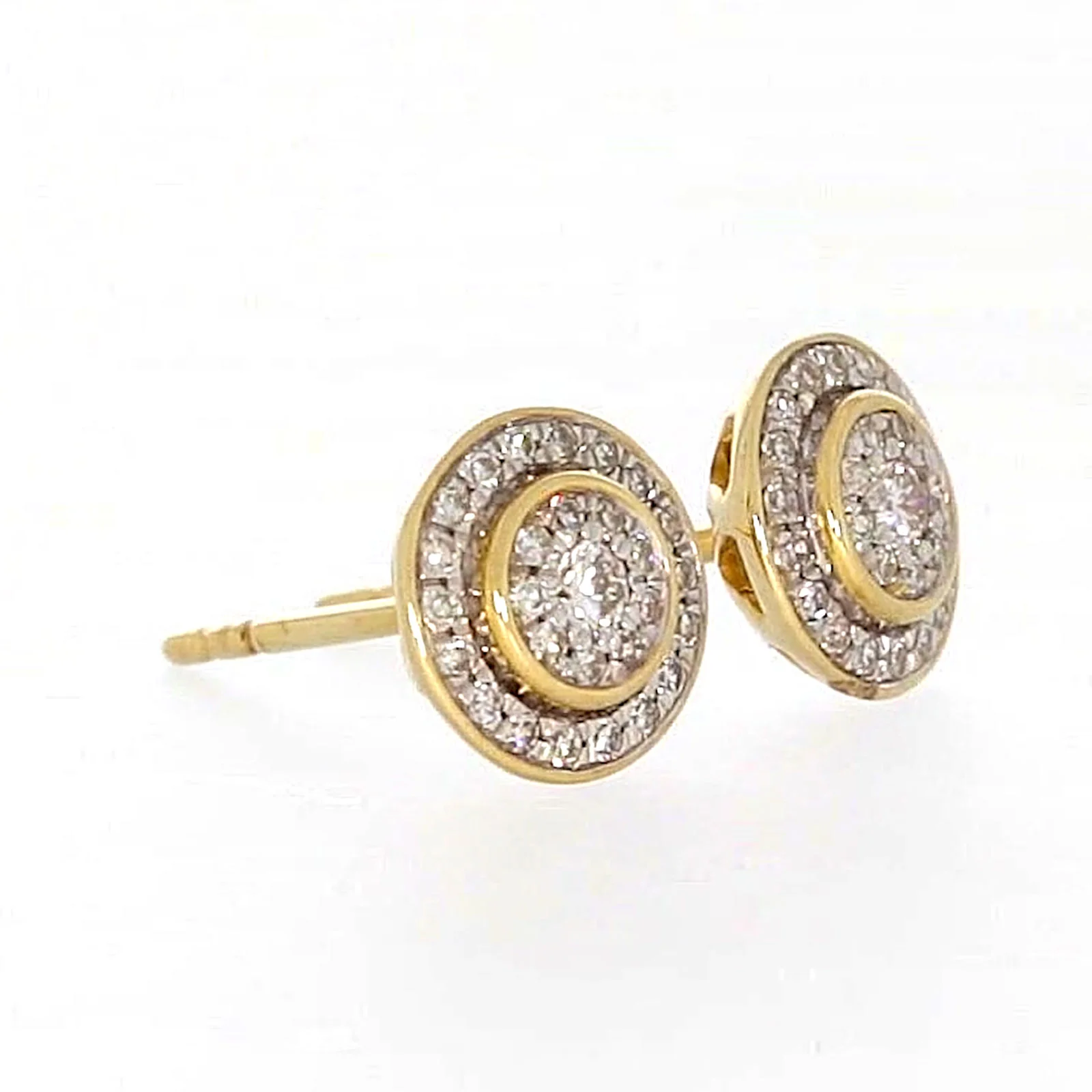 9ct Yellow Gold Round Brilliant Cut with 1/4 CARAT tw of Diamonds Stud Earrings - Image 68
