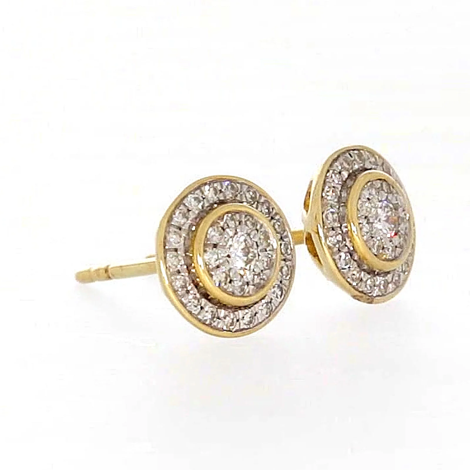 9ct Yellow Gold Round Brilliant Cut with 1/4 CARAT tw of Diamonds Stud Earrings - Image 69