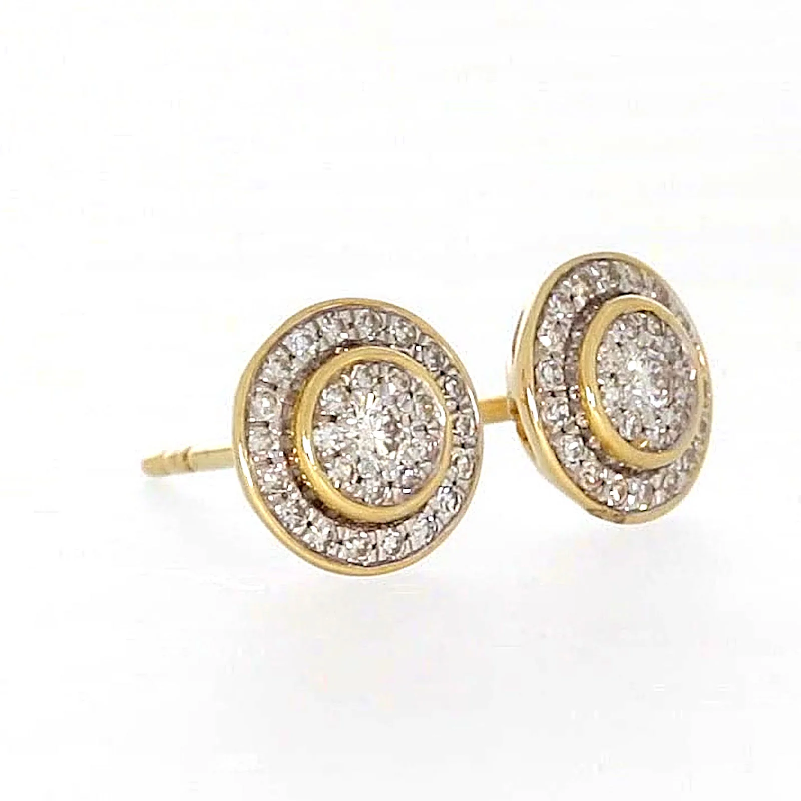 9ct Yellow Gold Round Brilliant Cut with 1/4 CARAT tw of Diamonds Stud Earrings - Image 70