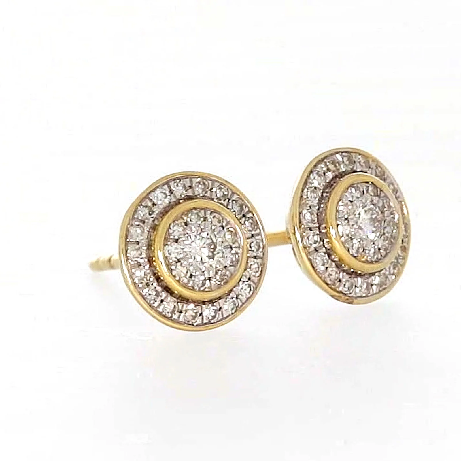 9ct Yellow Gold Round Brilliant Cut with 1/4 CARAT tw of Diamonds Stud Earrings - Image 71