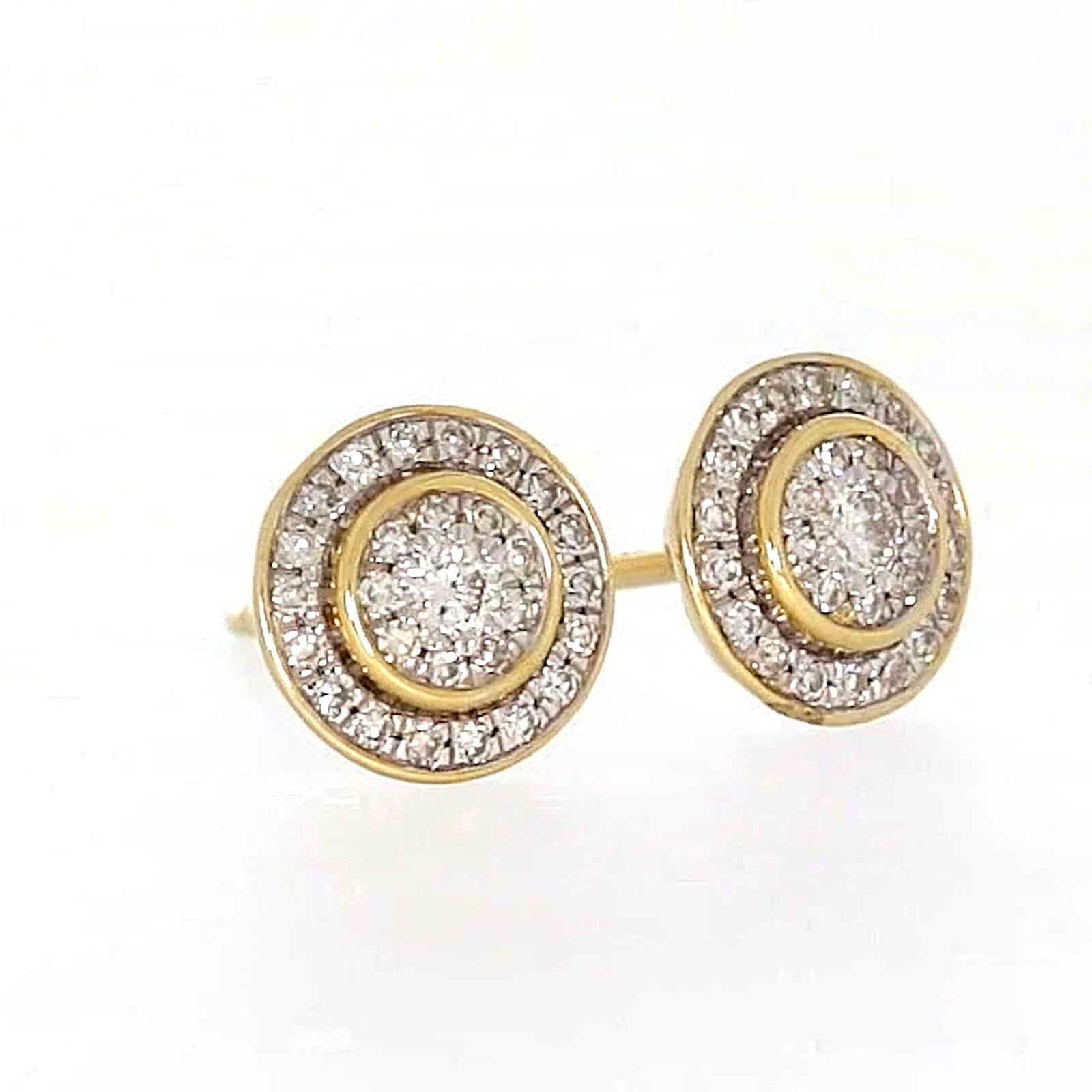9ct Yellow Gold Round Brilliant Cut with 1/4 CARAT tw of Diamonds Stud Earrings - Image 72