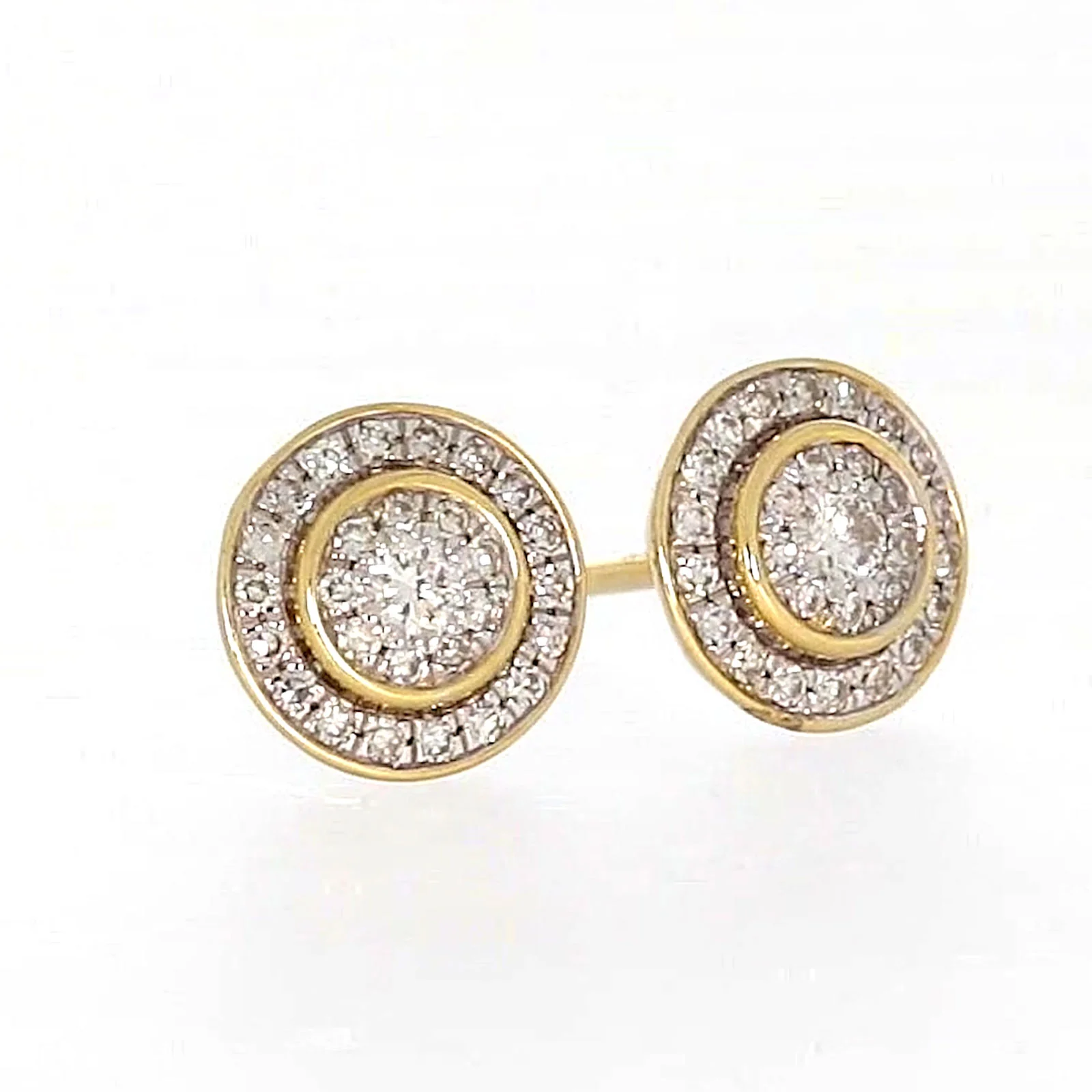9ct Yellow Gold Round Brilliant Cut with 1/4 CARAT tw of Diamonds Stud Earrings - Image 73