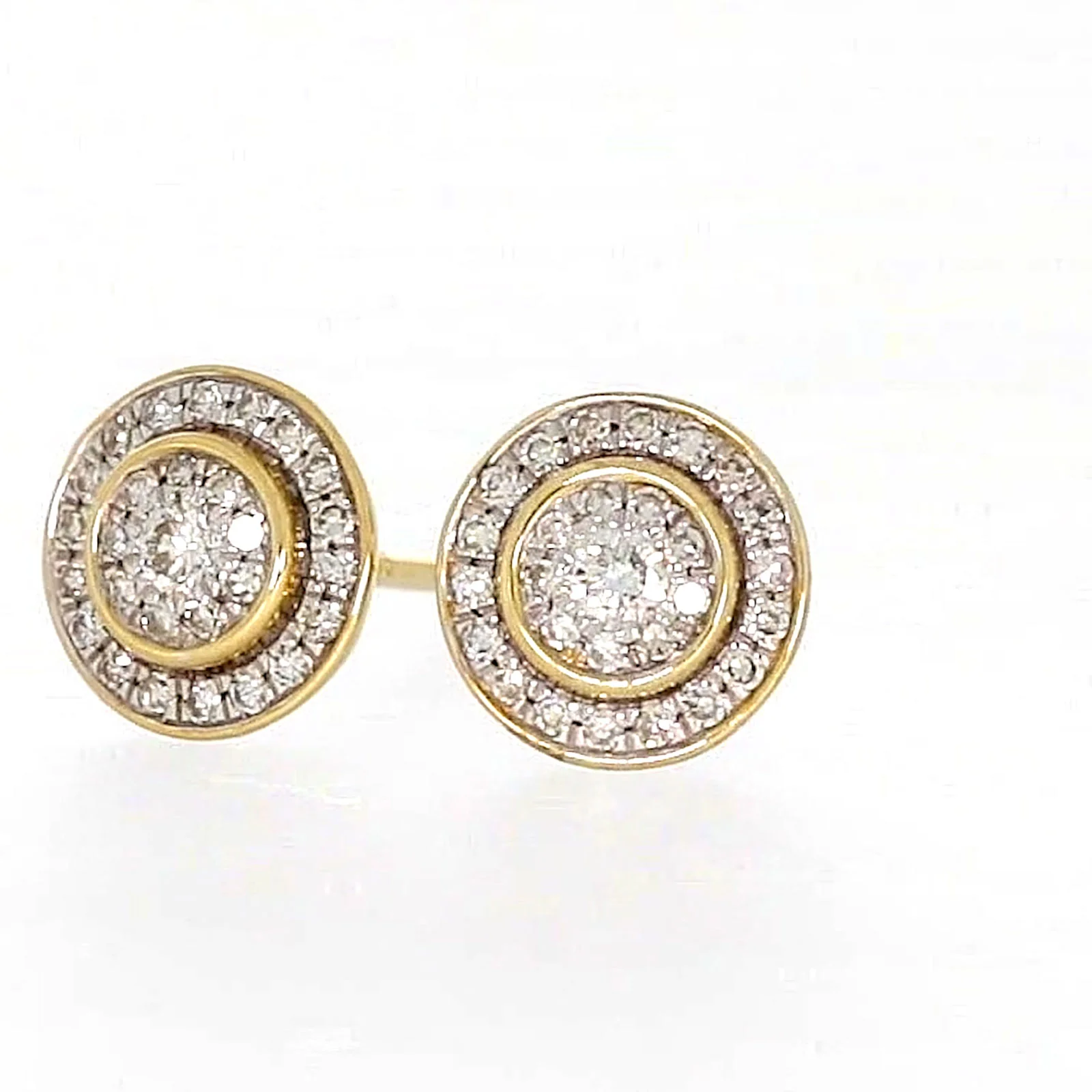 9ct Yellow Gold Round Brilliant Cut with 1/4 CARAT tw of Diamonds Stud Earrings - Image 9