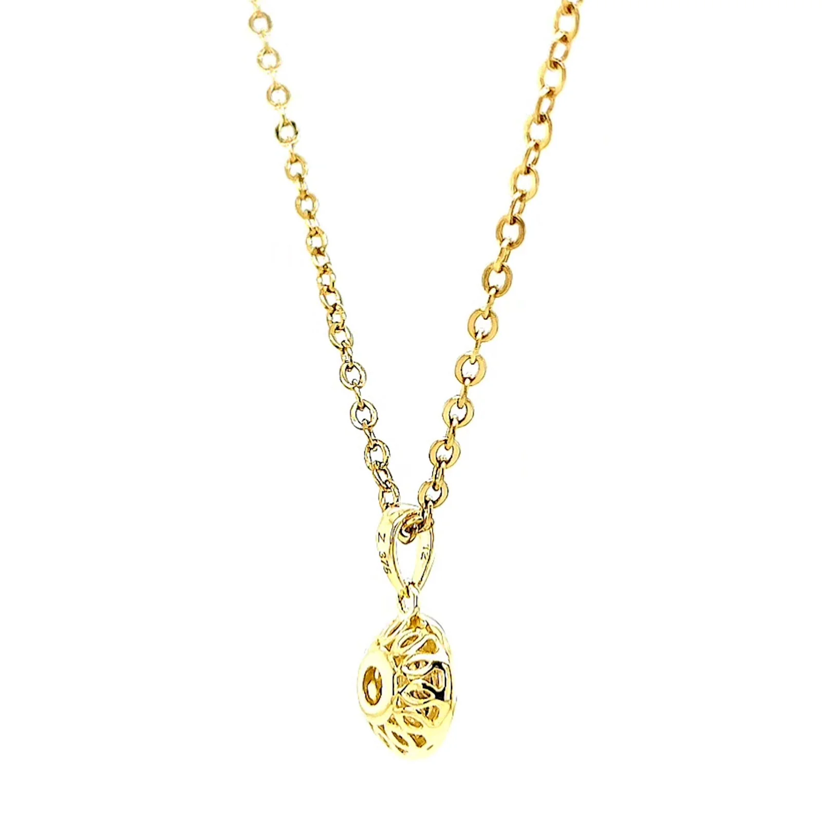 9ct Yellow Gold Round Brilliant Cut with 0.15 CARAT tw of Diamond Pendant - Image 51