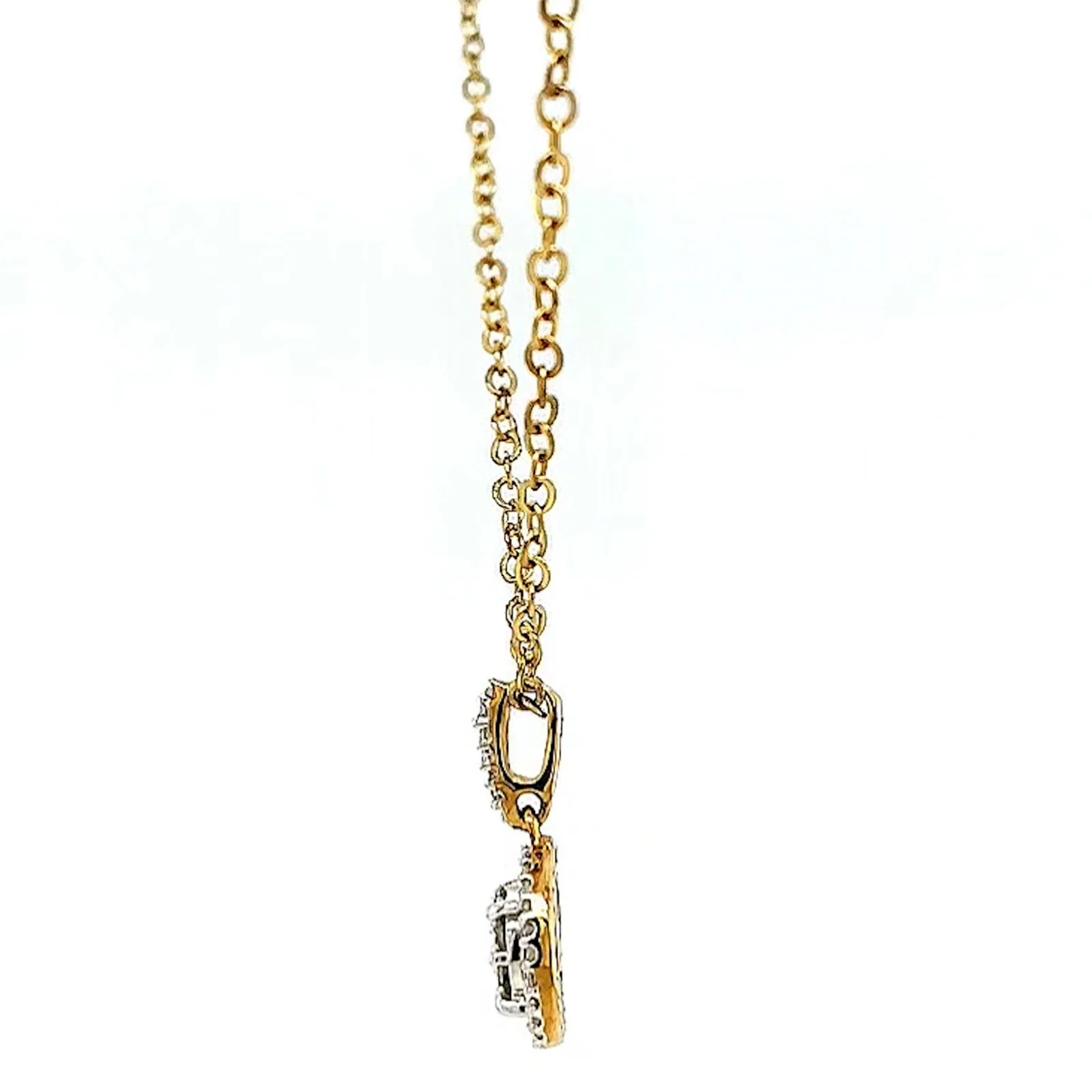 London 9ct Yellow Gold Round Brilliant Cut with 1/4 CARAT tw of Diamond Pendant - Image 20