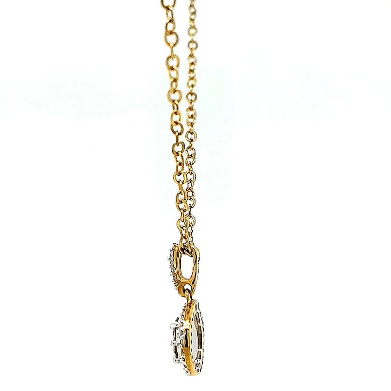 London 9ct Yellow Gold Round Brilliant Cut with 1/4 CARAT tw of Diamond Pendant - Image 22