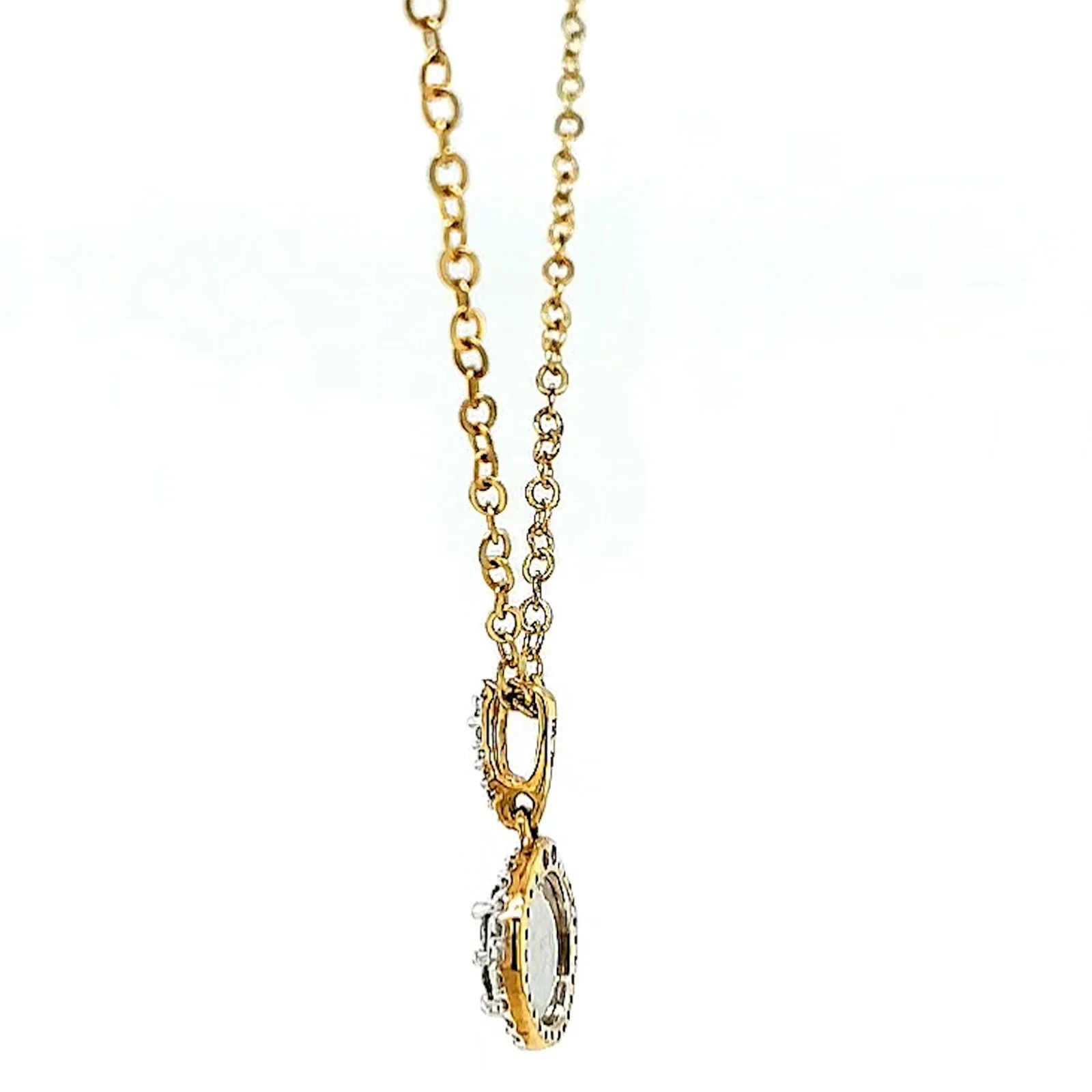 London 9ct Yellow Gold Round Brilliant Cut with 1/4 CARAT tw of Diamond Pendant - Image 23