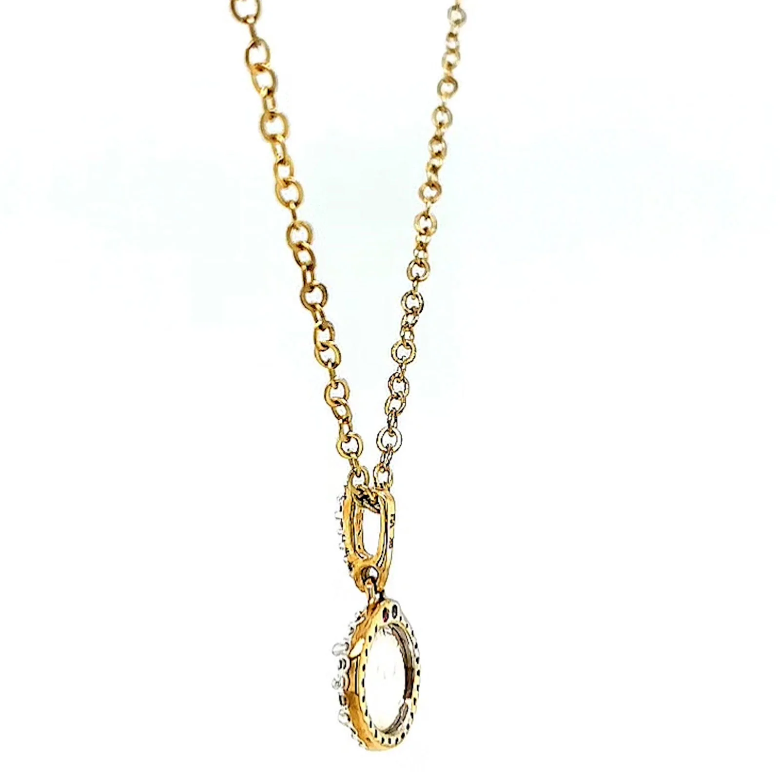 London 9ct Yellow Gold Round Brilliant Cut with 1/4 CARAT tw of Diamond Pendant - Image 25