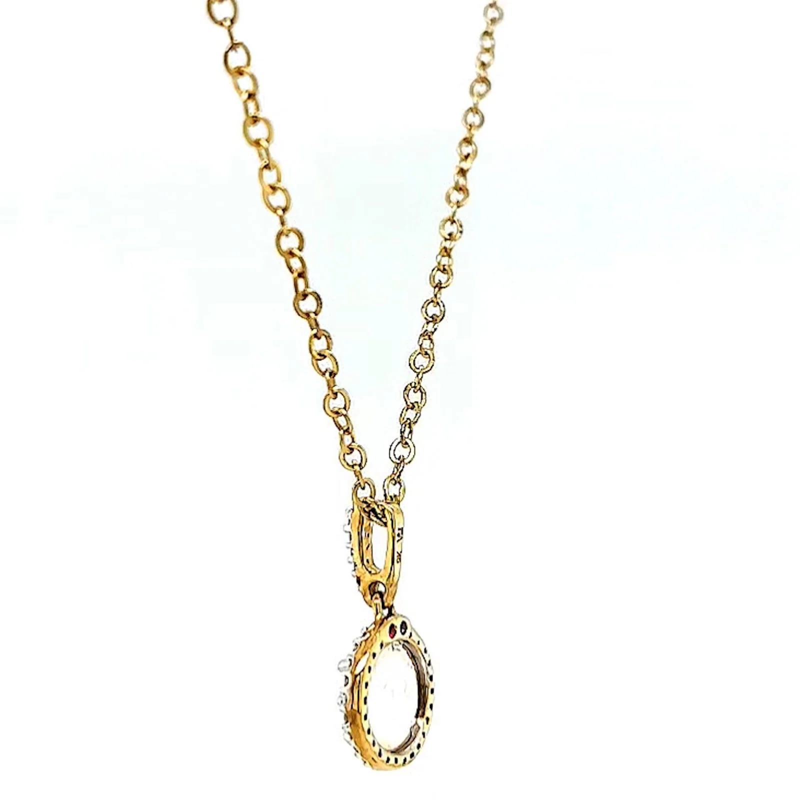 London 9ct Yellow Gold Round Brilliant Cut with 1/4 CARAT tw of Diamond Pendant - Image 26
