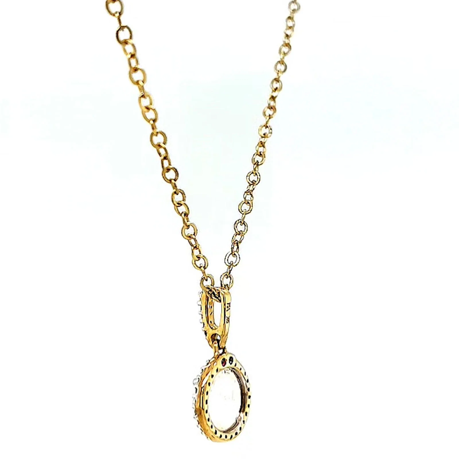 London 9ct Yellow Gold Round Brilliant Cut with 1/4 CARAT tw of Diamond Pendant - Image 27
