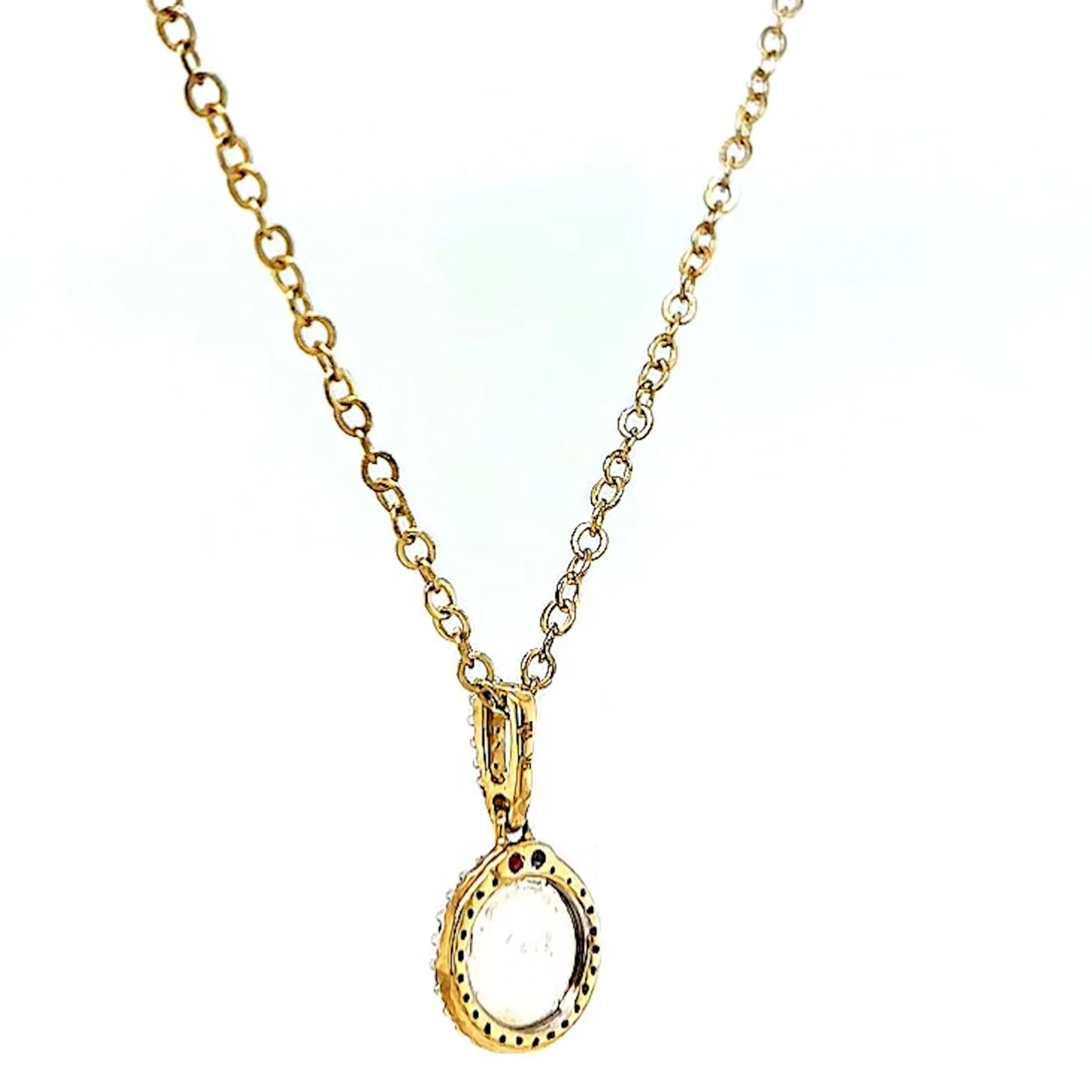 London 9ct Yellow Gold Round Brilliant Cut with 1/4 CARAT tw of Diamond Pendant - Image 30
