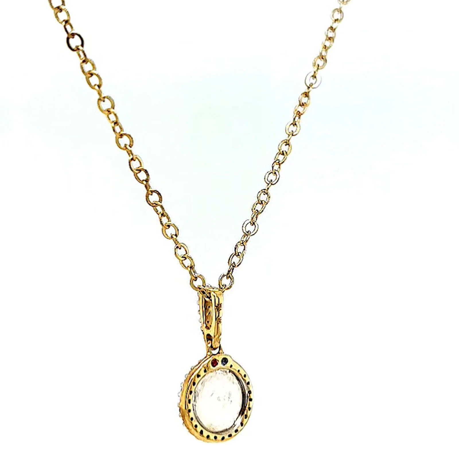 London 9ct Yellow Gold Round Brilliant Cut with 1/4 CARAT tw of Diamond Pendant - Image 31