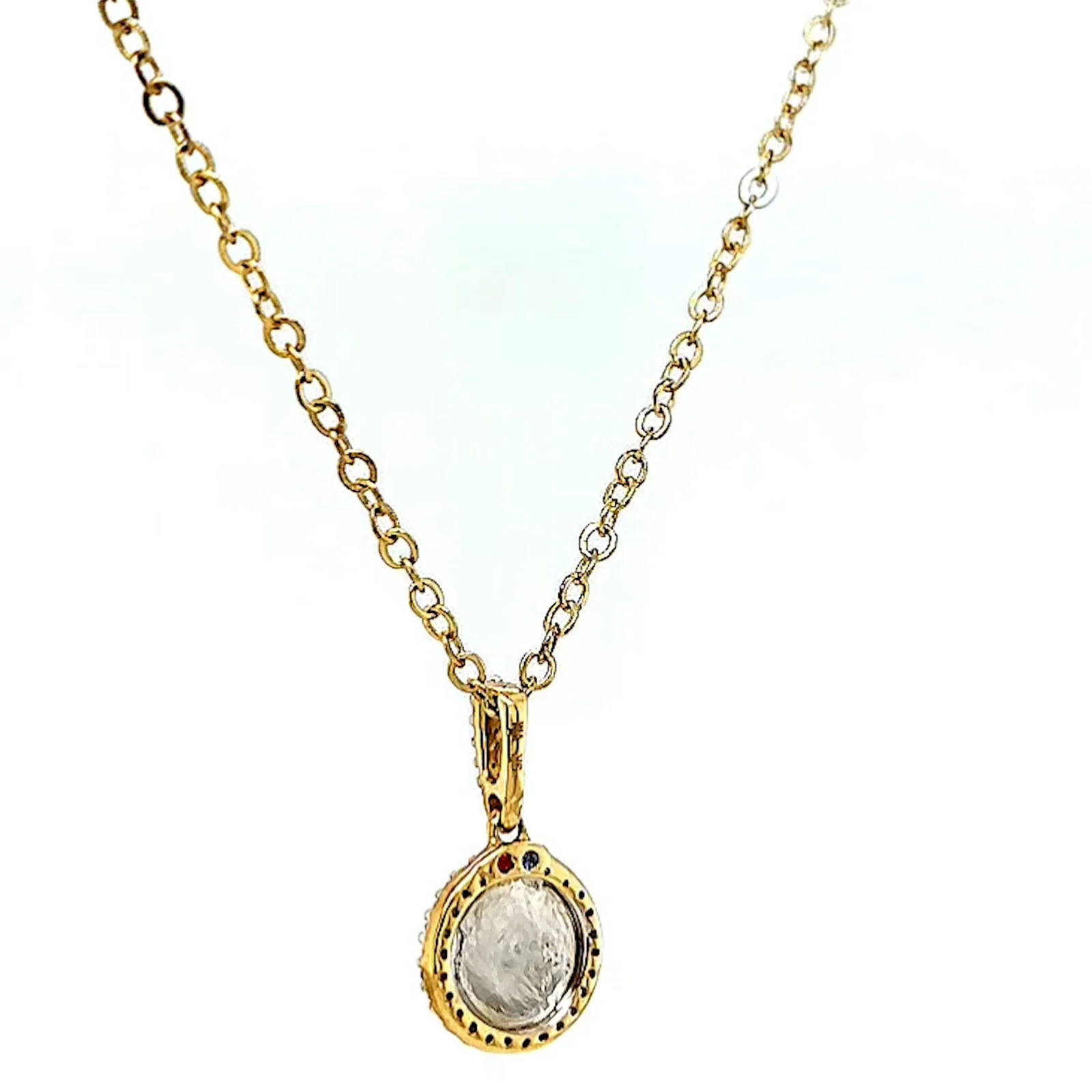 London 9ct Yellow Gold Round Brilliant Cut with 1/4 CARAT tw of Diamond Pendant - Image 32