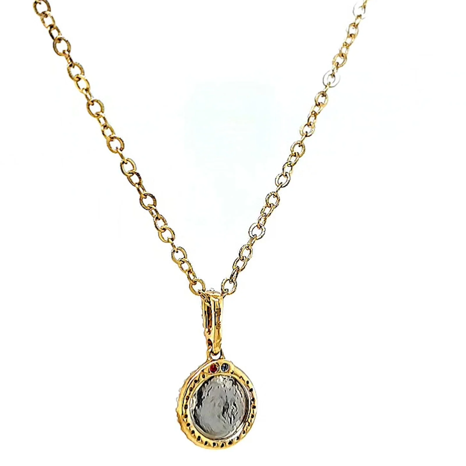 London 9ct Yellow Gold Round Brilliant Cut with 1/4 CARAT tw of Diamond Pendant - Image 33