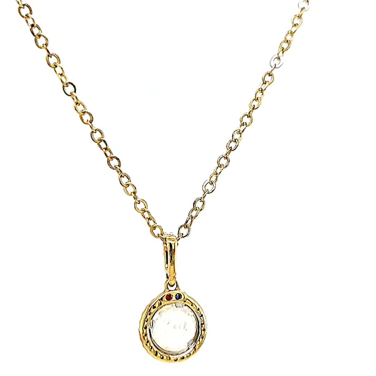 London 9ct Yellow Gold Round Brilliant Cut with 1/4 CARAT tw of Diamond Pendant - Image 35