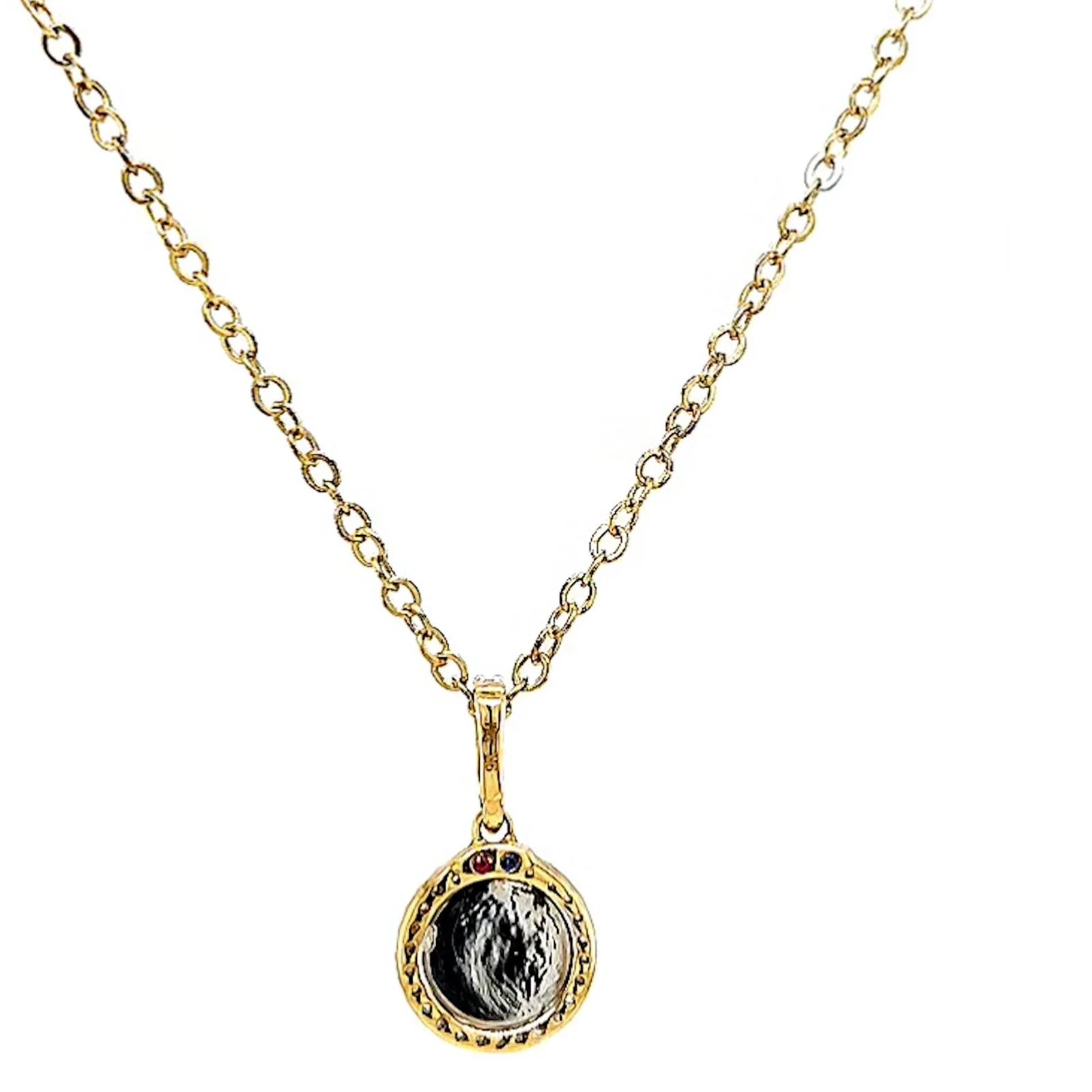 London 9ct Yellow Gold Round Brilliant Cut with 1/4 CARAT tw of Diamond Pendant - Image 37