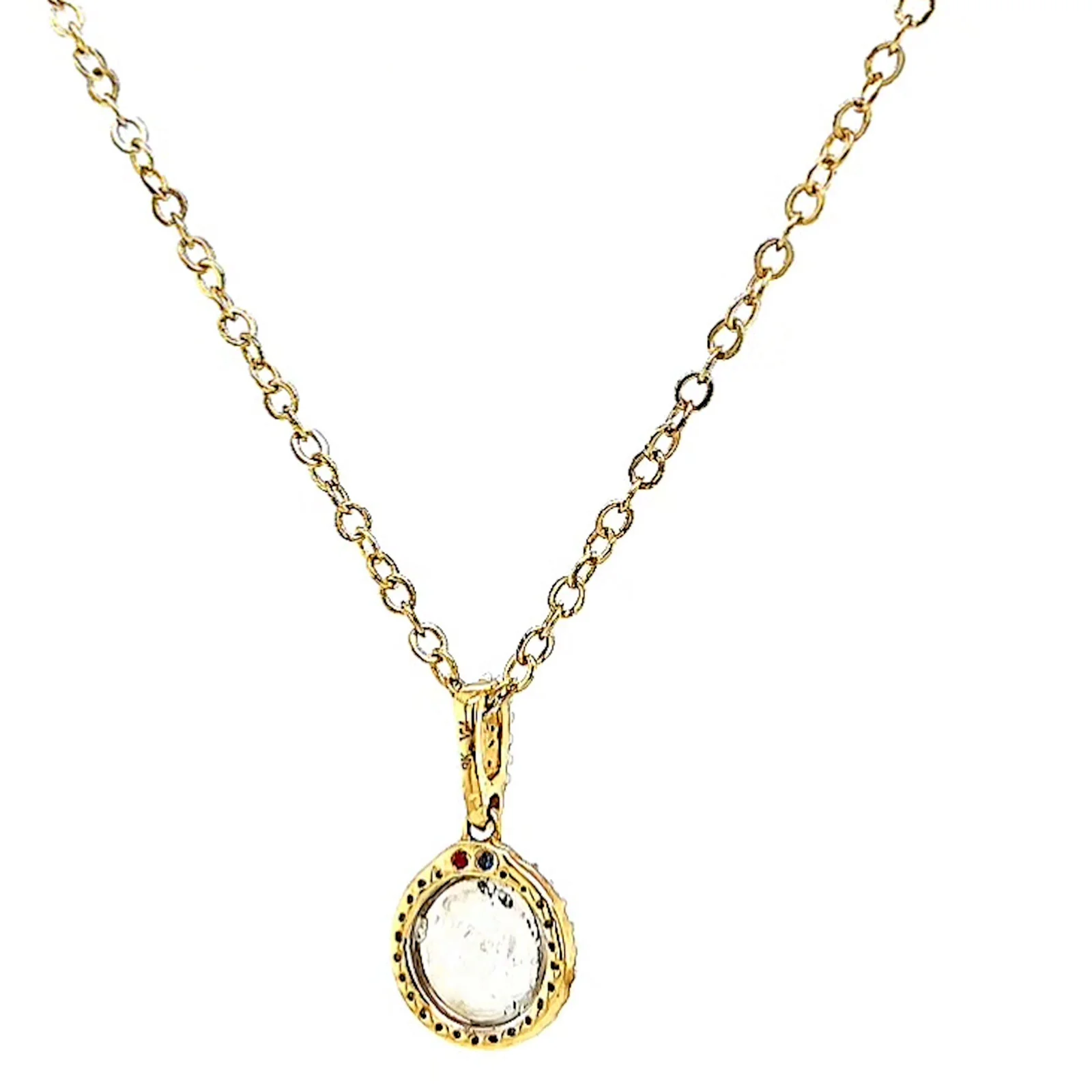 London 9ct Yellow Gold Round Brilliant Cut with 1/4 CARAT tw of Diamond Pendant - Image 43