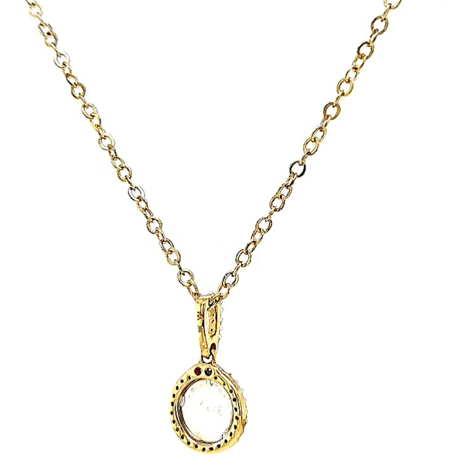 London 9ct Yellow Gold Round Brilliant Cut with 1/4 CARAT tw of Diamond Pendant - Image 44